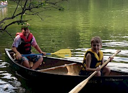 Canoeing on Percy Priest Lake